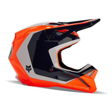 FOX V1 Nitro Helmet — Fluorescent Orange | Motovile Kuwait