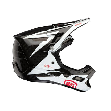 100%  Off-Road Aircraft Carbon Full Face Helmet - Rapid bomb/White