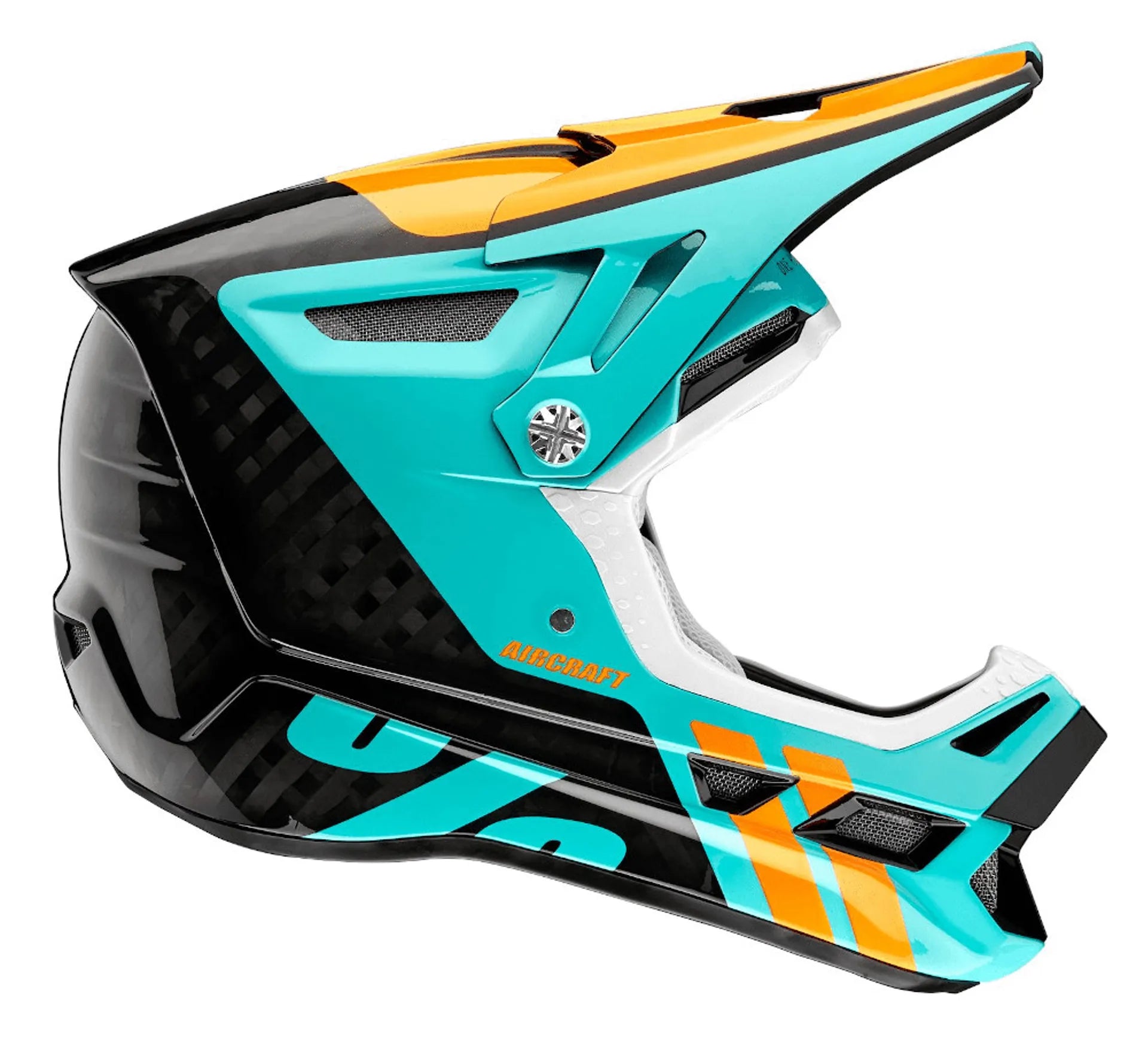 100% Aircraft Carbon MIPS Full Face Helmet Off-Road Ripper Black Helme