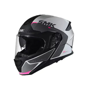 SMK Gullwing Kresto MA169 Flip-Up Modular Helmet White Pink – Motorbike Helmet Kuwait