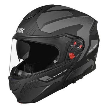 SMK Gullwing S01 V2 Sonic MA266 Modular Flip-Up Motorcycle Helmet Matt Black Grey - Pinlock 70 Ready | Kuwait