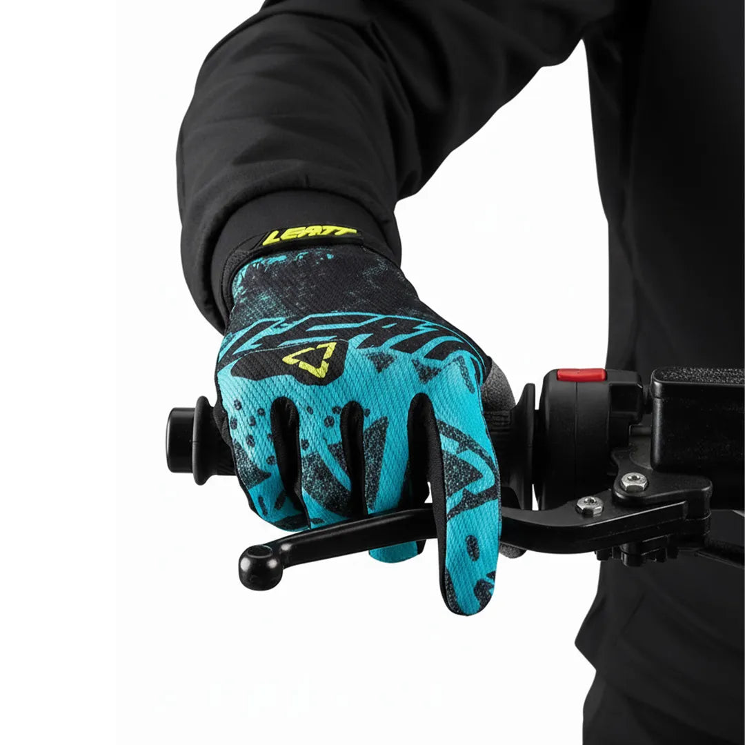 Leatt GPX 1.5 Grip Tech Blue Cross Enduro Motorcycle Gloves - Motovile