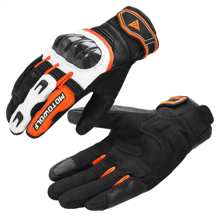 Mens leather motorcycle gloves on sale