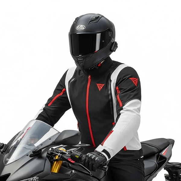 Motowolf JM5 Motorcycle Jacket Black (2XL & 3XL) — Waterproof CE Armor