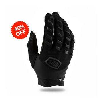 100% Airmatic Motocross Gloves – Black | Off-Road & MX Gloves Kuwait