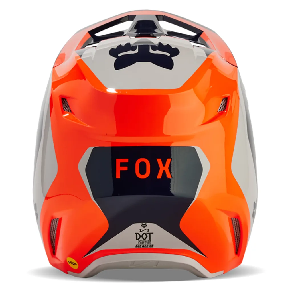 FOX V1 Nitro Helmet — Fluorescent Orange | Motovile Kuwait
