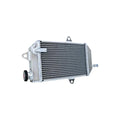 Metallic radiator on a white background