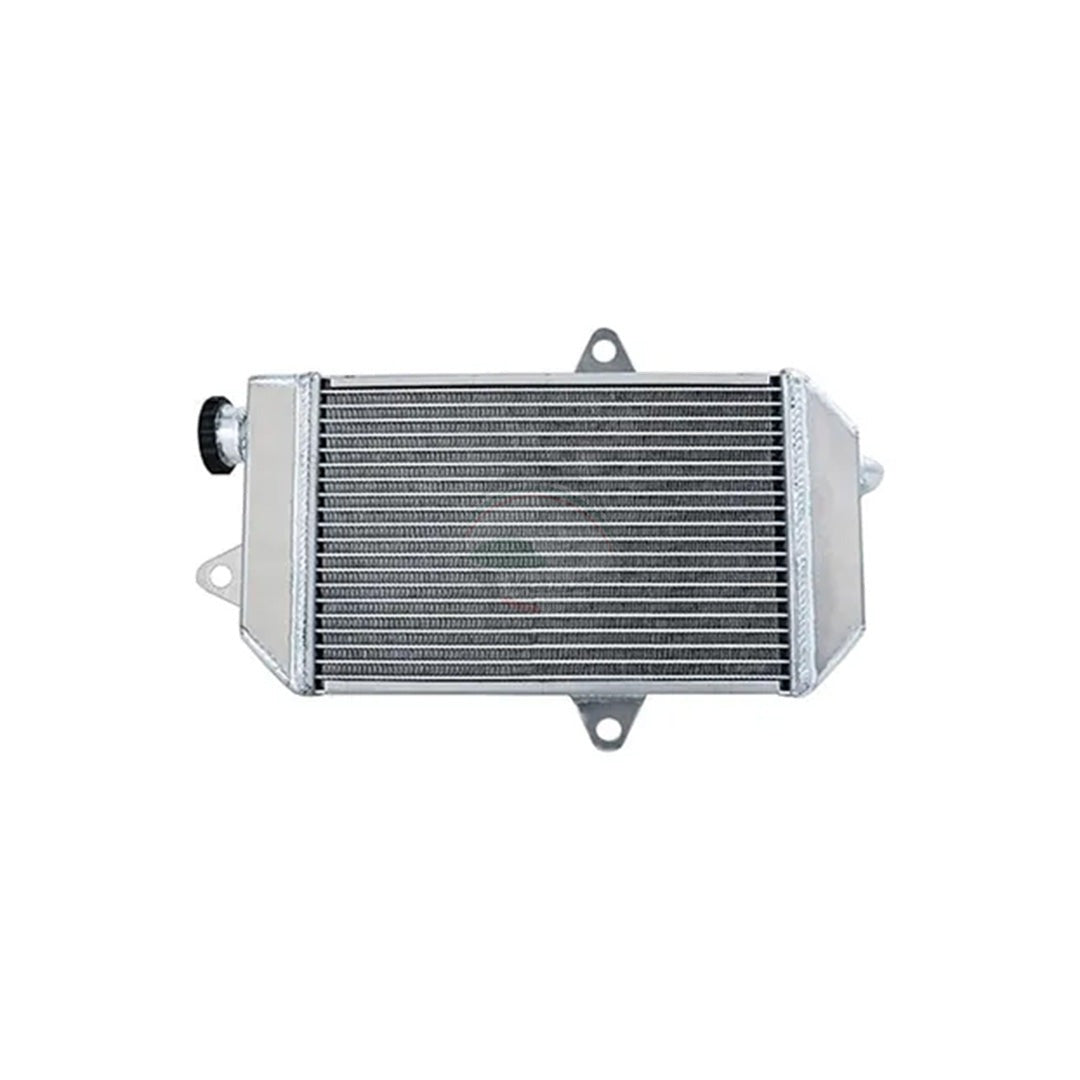 Metallic radiator on a white background