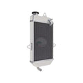 Metallic radiator on a white background