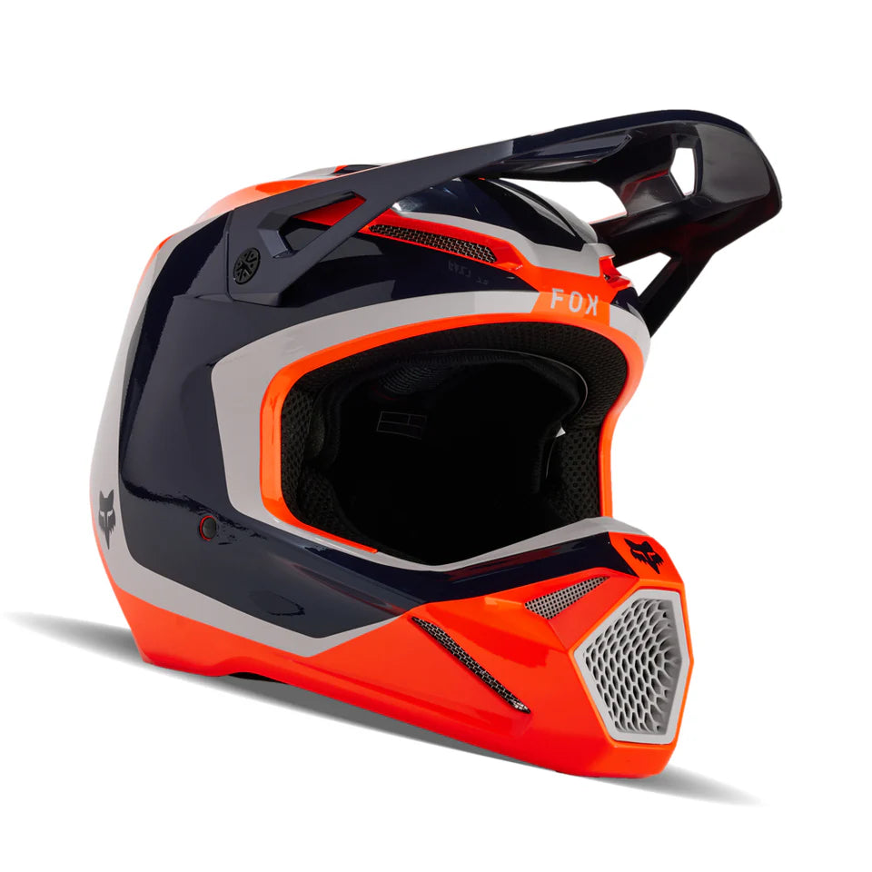 FOX V1 Nitro Helmet — Fluorescent Orange | Motovile Kuwait