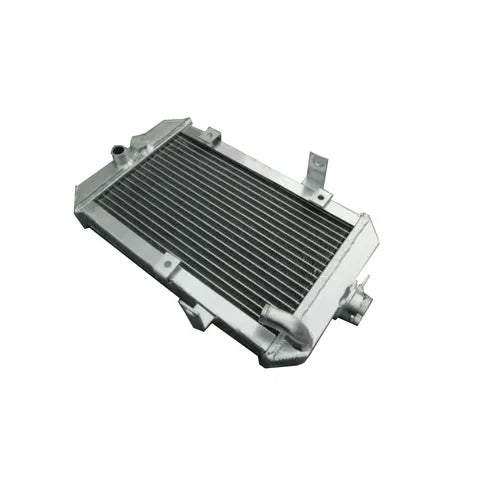 Metallic radiator on a white background