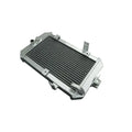Metallic radiator on a white background