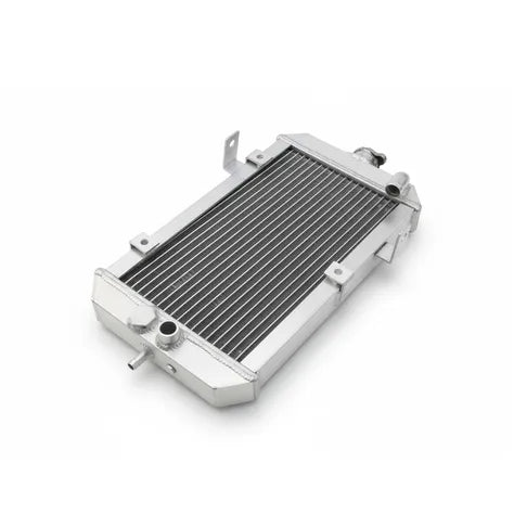 Metallic radiator on a white background