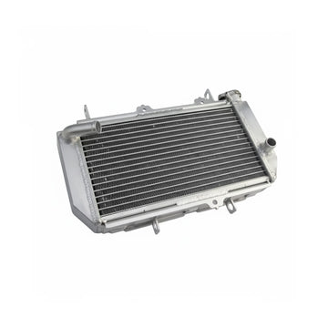 Metallic radiator on a white background