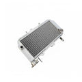 Metallic radiator on a white background