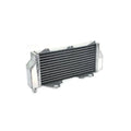 Metallic radiator on a white background