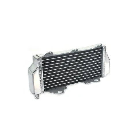 Metallic radiator on a white background