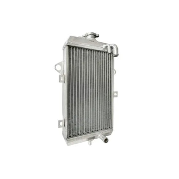 Metallic radiator on a white background