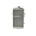 Metallic radiator on a white background