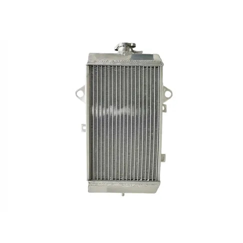 Metallic radiator on a white background