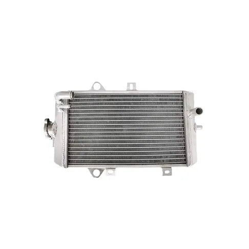 Metallic radiator on a white background