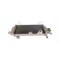 Metallic radiator on a white background