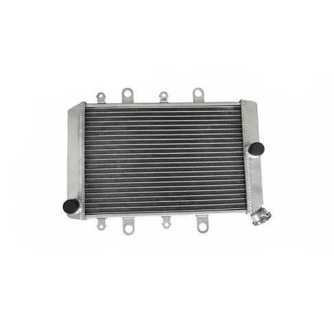 Metallic radiator on a white background