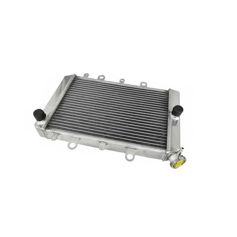 Metallic radiator on a white background