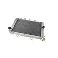 Metallic radiator on a white background