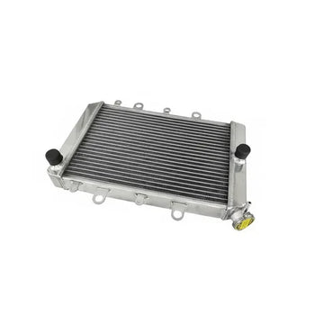 Metallic radiator on a white background