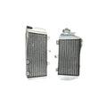 Two motorcycle radiators on a white background