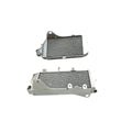 Metallic radiator on a white background