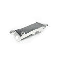 Metallic radiator on a white background