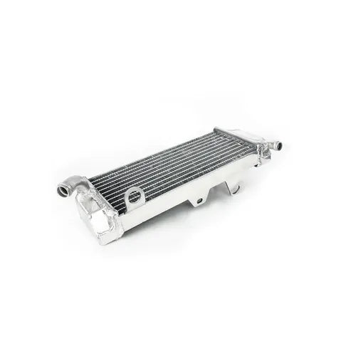 Metallic radiator on a white background
