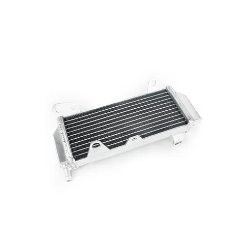 Metallic radiator on a white background