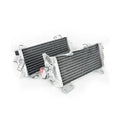 Metallic radiator on a white background