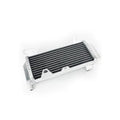 Metallic radiator on a white background