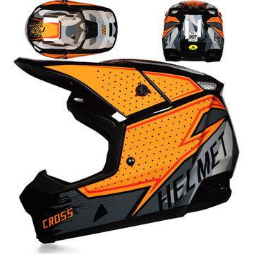 ORZ Motocross Helmet – Orange | خوذة بقيات وخوذة سيكل بر Orange