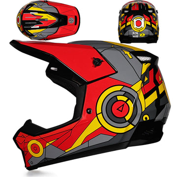 ORZ Motocross Helmet – Red | خوذة بقيات وخوذة سيكل بر Red