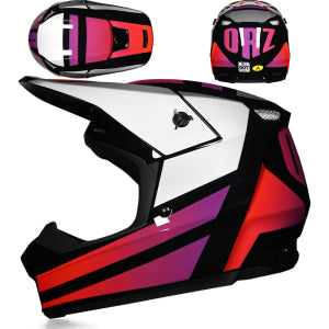 ORZ Motocross Helmet – Purple White | خوذة بقيات وخوذة سيكل بر Purple White