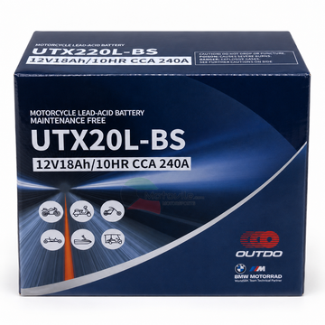 OUTDO UTX20L 12V 18Ah Dry Charged MF Battery – MG20HL / YTX20HL for Jet Ski | بطارية جت سكي