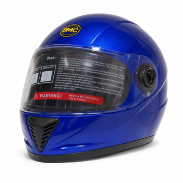 BMC Full-Face Delivery Rider Helmet – Gloss Blue | Kuwait