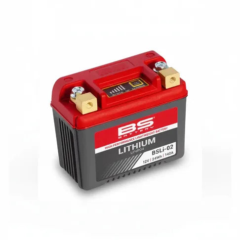 BS BSLi-02 Lithium Ion Motorcycle Motorbike Battery - Motovile