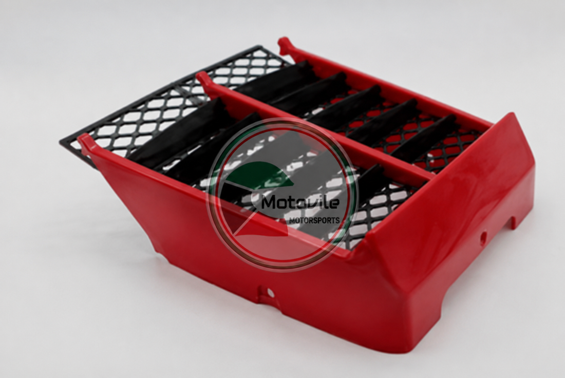 Banshee Front Cover Grill or radiator grill ( red ) | K-MOTO شبك وغطاء رديتر أمامي لـ بانشي 350 لون أحمر | شبك بانشي وكفر راديتر