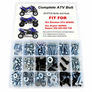 Yamaha Banshee 350 & Raptor ATV Bolt Kit 251pcs – براغي كوفرات بانشي ورابتر