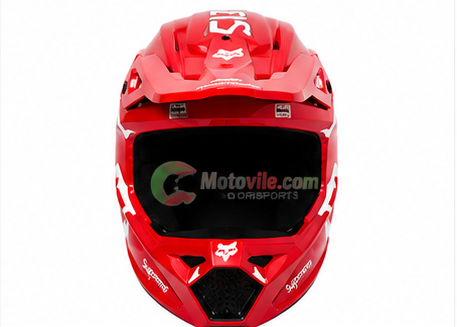 FOX Supreme Motocross Off-Road Helmet - Red White | خوذة فوكس سوبريم أحمر وأبيض