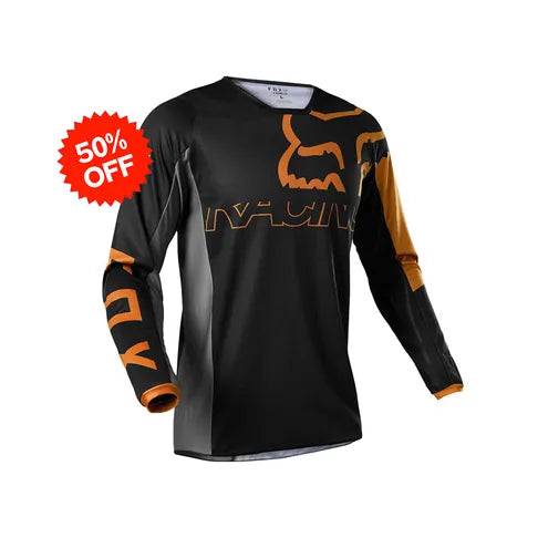 Fox Racing 180 Skew Motocross Jersey Kuwait – Black, Lightweight & Breathable