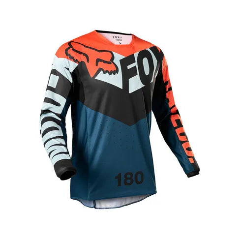 Fox Racing 180 Trice Motocross Kit Combo (Jersey & Pants) – Grey Orange Kuwait