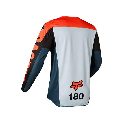Fox Racing 180 Trice Motocross Kit Combo (Jersey & Pants) – Grey Orange Kuwait-best