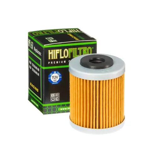 HiFlo Filtro HF 651 Standard Premium Oil Filter - Motovile